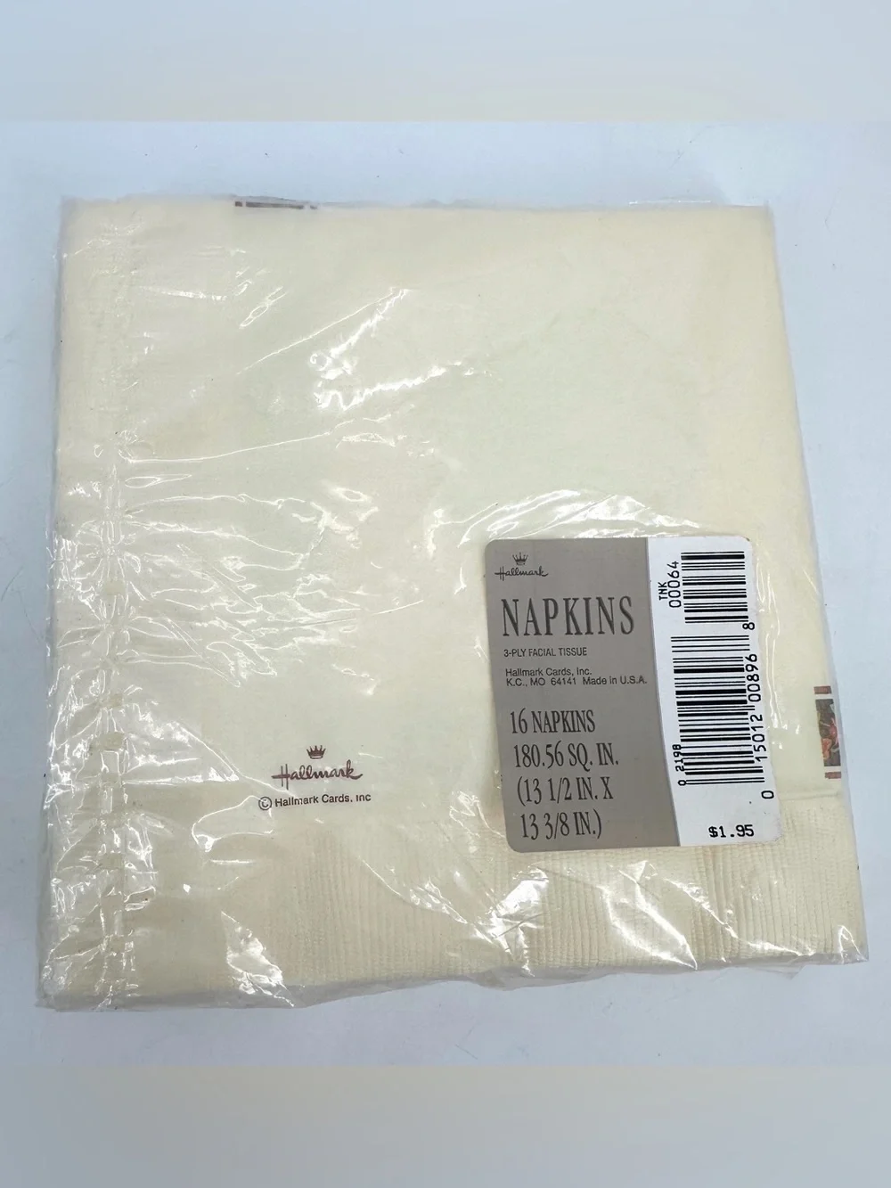 VTG Hallmark Paper Napkins New in Package Thanksgiving Turkey Print 16 Ct - READ